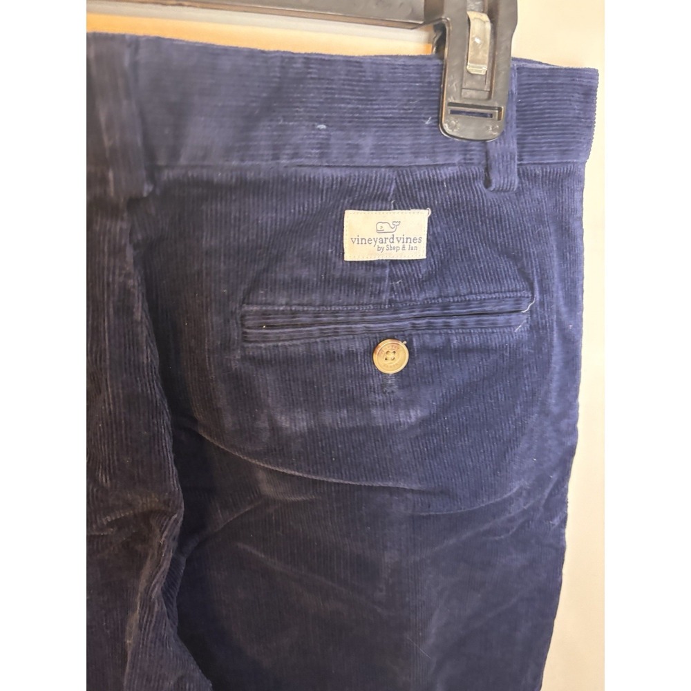 Vineyard Vines Boys Corduroy Pants, Navy Blue Size 18 - Picture 3 of 6